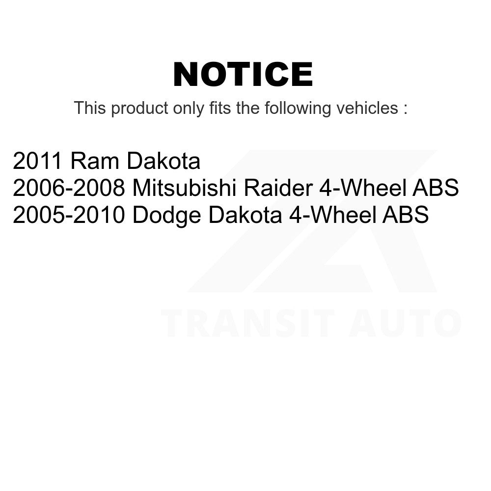 Front Wheel Bearing Hub Assembly 70-513229 For Dakota Dodge Mitsubishi Raider Ram