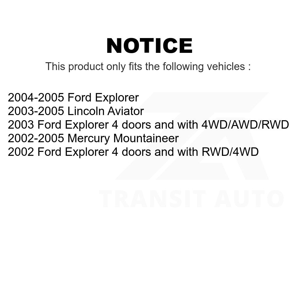 Front Wheel Bearing Hub Assembly 70-515050 For Ford Explorer Mercury Mountaineer Lincoln Aviator