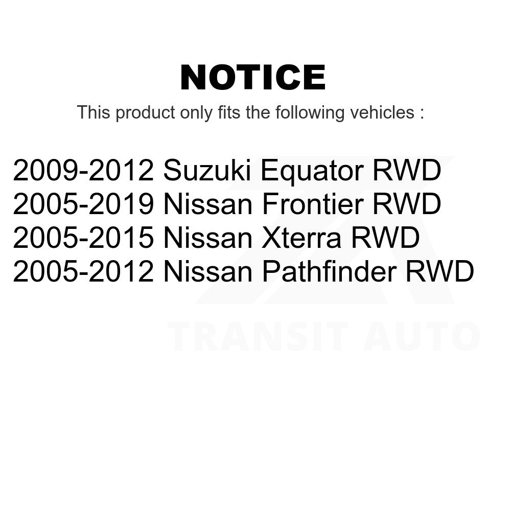 Front Wheel Bearing Hub Assembly 70-515064 For Nissan Frontier Pathfinder Xterra Suzuki Equator RWD