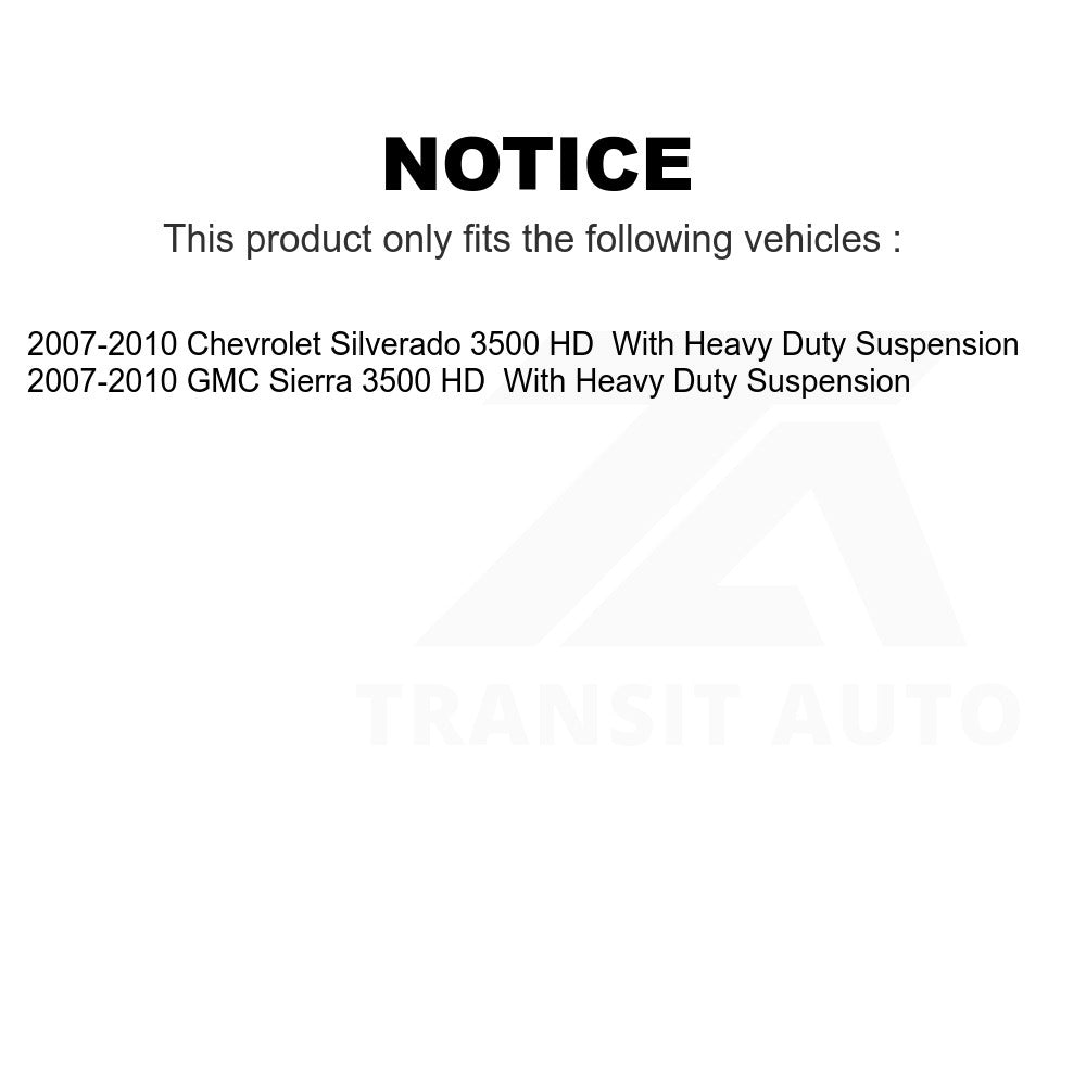 Front Wheel Bearing Hub Assembly 70-515099 For 2007-2010 Chevrolet Silverado 3500 HD GMC Sierra With Heavy Duty Suspension
