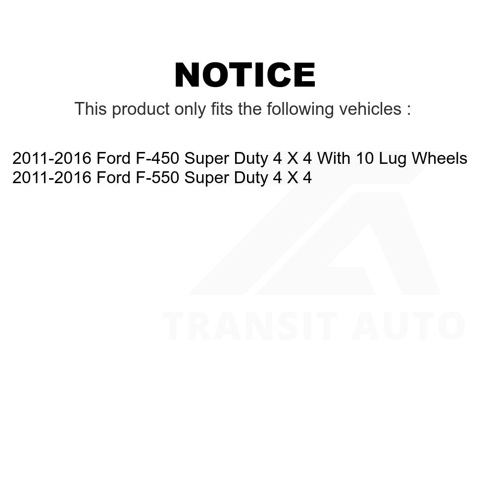 Front Wheel Bearing Hub Assembly 70-515133 For 2011-2016 Ford F-450 Super Duty F-550 4 X