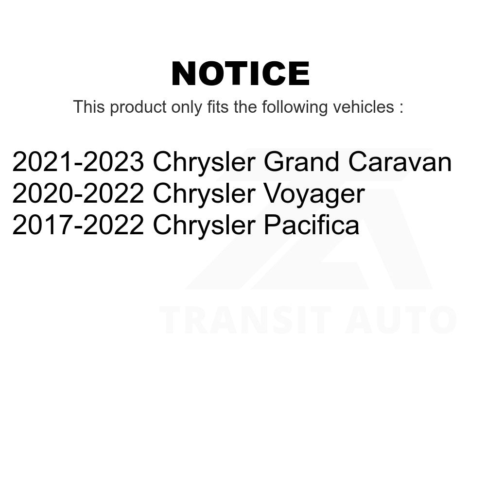 Front Wheel Bearing Hub Assembly 70-515173 For Chrysler Pacifica Voyager Grand Caravan