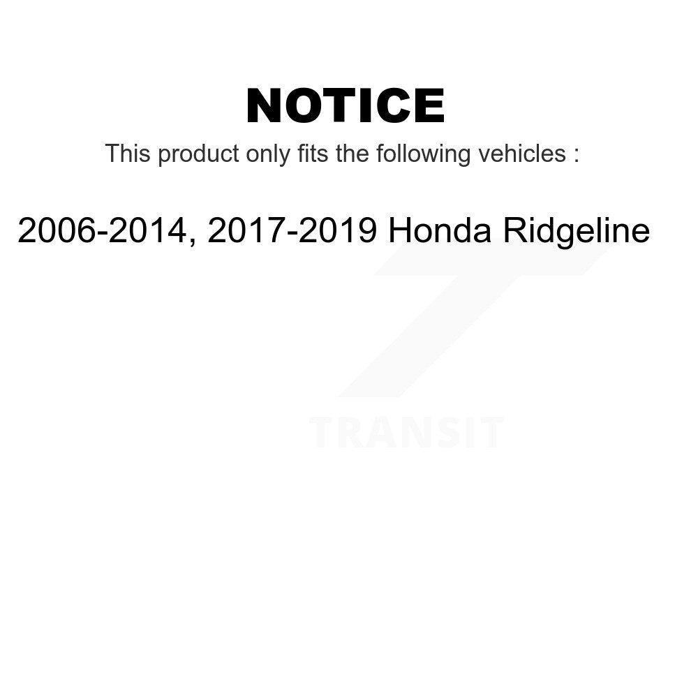 Front Wheel Bearing Pair For 2006-2014 2017-2019 Honda Ridgeline K70-100526