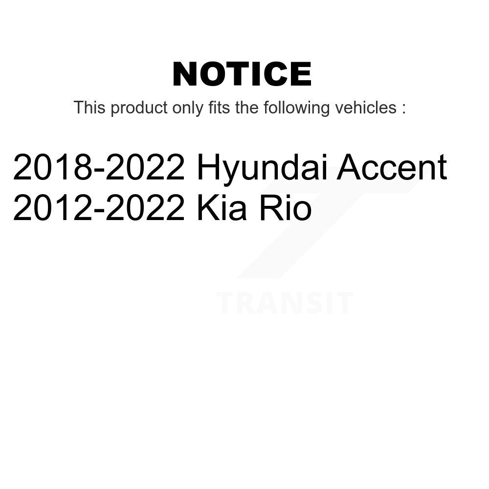 Front Wheel Bearing Pair For Kia Rio Hyundai Accent K70-101399
