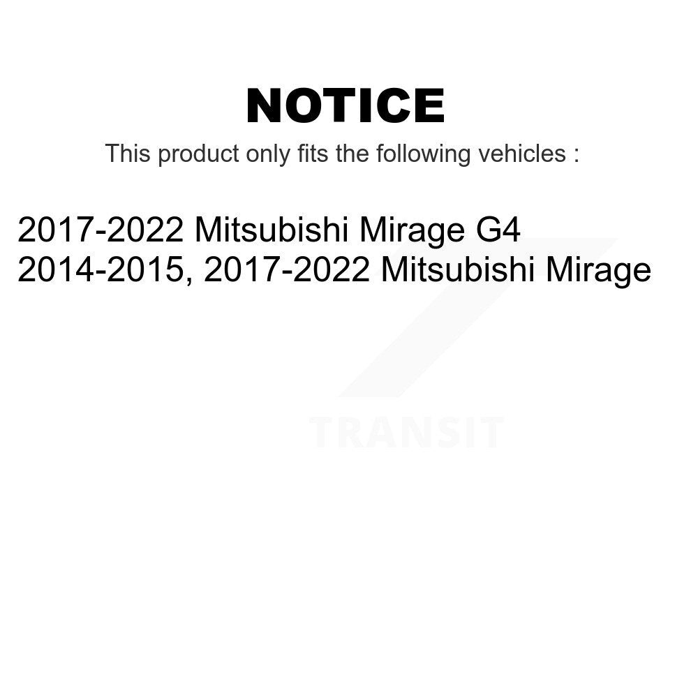 Front Wheel Bearing Pair For Mitsubishi Mirage G4 K70-101398