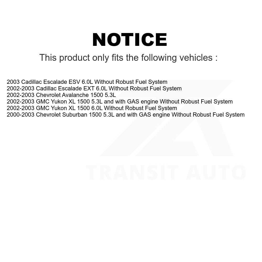 Fuel Pump Module Assembly AGY-00310228 For Chevrolet Suburban 1500 Avalanche GMC Yukon XL Cadillac Escalade EXT ESV