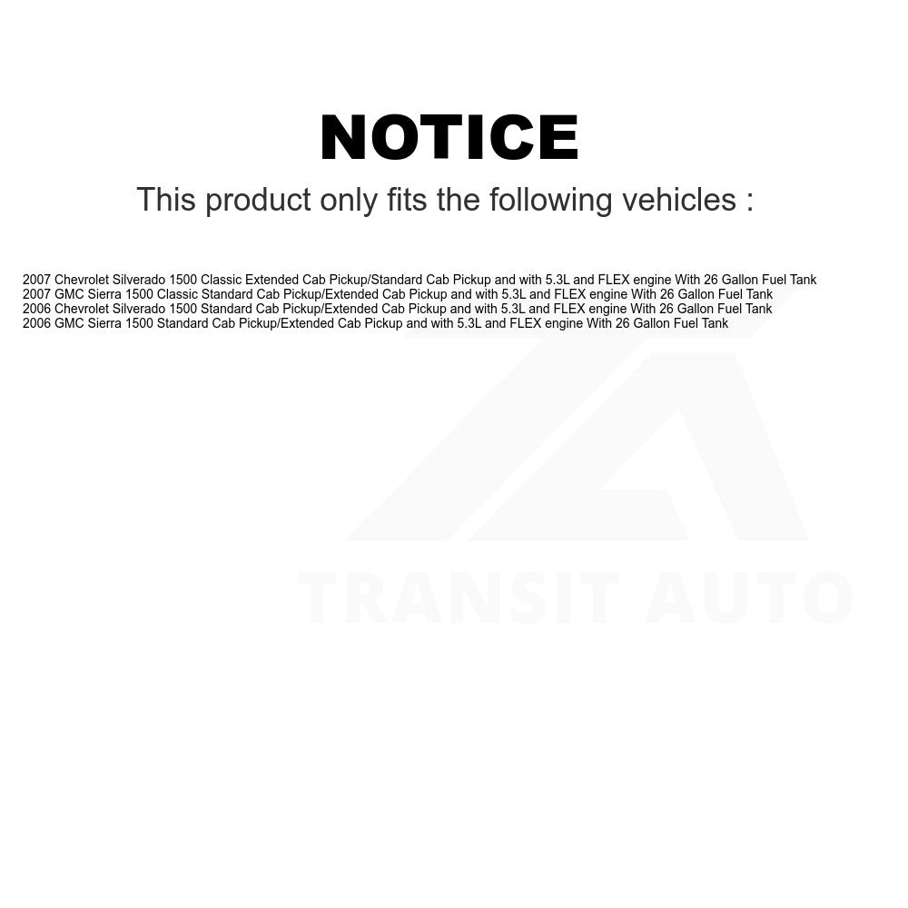 Fuel Pump Module Assembly AGY-00310268 For Chevrolet Silverado 1500 GMC Classic Sierra With 26 Gallon Tank