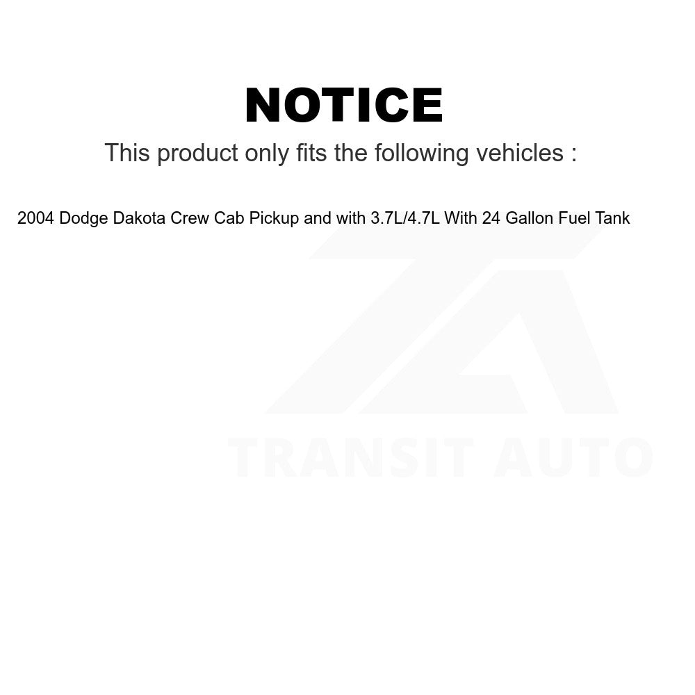 Fuel Pump Module Assembly AGY-00310416 For 2004 Dodge Dakota Crew Cab Pickup with 4.7L 3.7L With 24 Gallon Tank