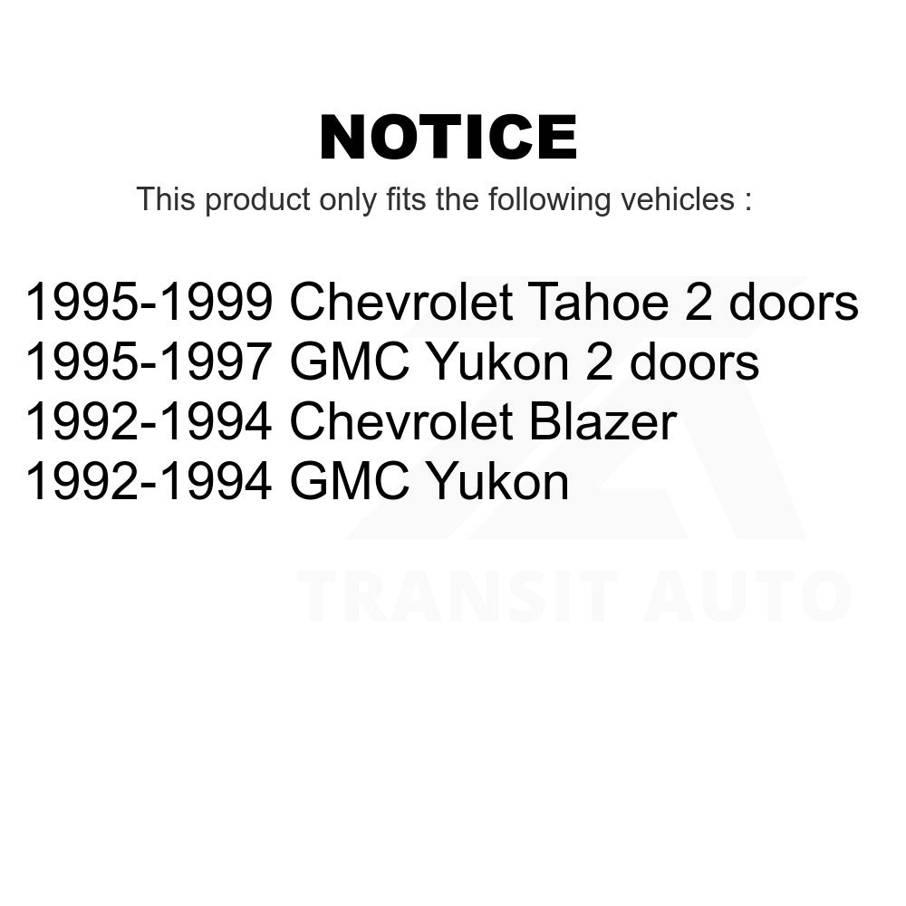 Fuel Tank Strap AGY-01110119 For Chevrolet Tahoe GMC Yukon Blazer