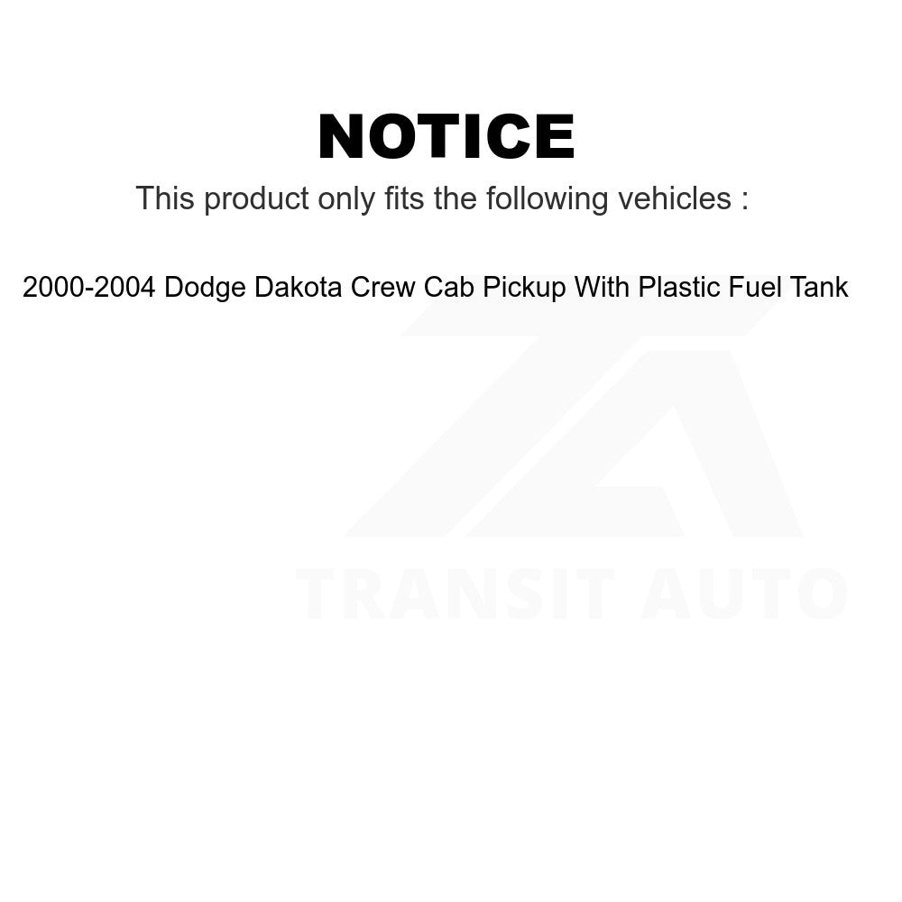Fuel Tank Strap AGY-01110155 For 2000-2004 Dodge Dakota Crew Cab Pickup With Plastic