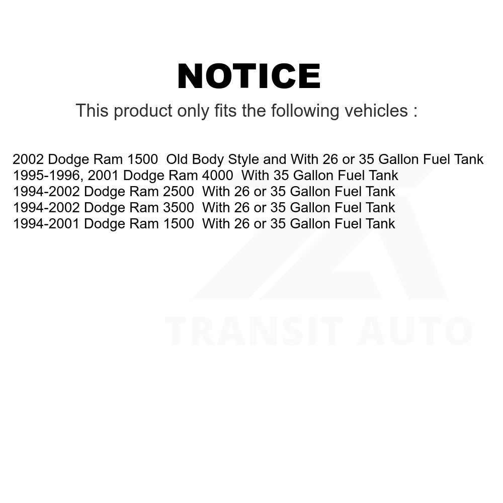 Fuel Tank Strap AGY-01110187 For Dodge Ram 1500 2500 3500 4000