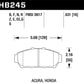 Hawk 94-01 Acura Integra (excl Type R) HPS Street Front Brake Pads