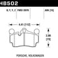Hawk Porsche / Volkswagen Performance Ceramic Street Rear Brake Pads