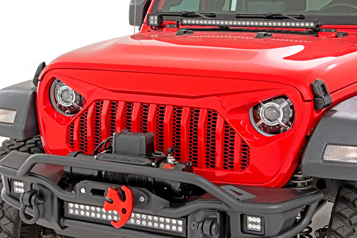 Headlights | DRL Halo LED | 9" | Jeep Gladiator JT (20-23)/Wrangler JL (18-23)