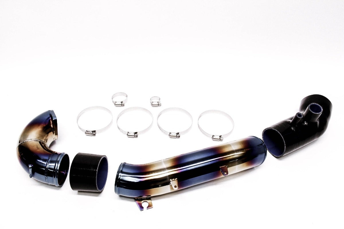 PLM Turbo Inlet Pipe Kit Stainless Burnt Blue - 23+ Integra 22+Civic