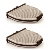 Cabin Air Filter (2 Pack) For Mercedes-Benz E350 C300 GLK350 C250 C350 E550 CLS550 E400 SL550 GLK250 CLS400 C63 AMG E250 SL400 SL450 E63 S S450 SL63 GT CLS63 SLS C 63 R SL65 CL63 E300 C230 Pro K54-100117