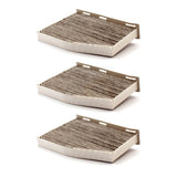 Cabin Air Filter (3 Pack) For Volkswagen Jetta Passat Tiguan Beetle Audi CC Golf GTI Q3 Eos A3 Rabbit TT Quattro Limited R R32 TTS RS City K54-100239
