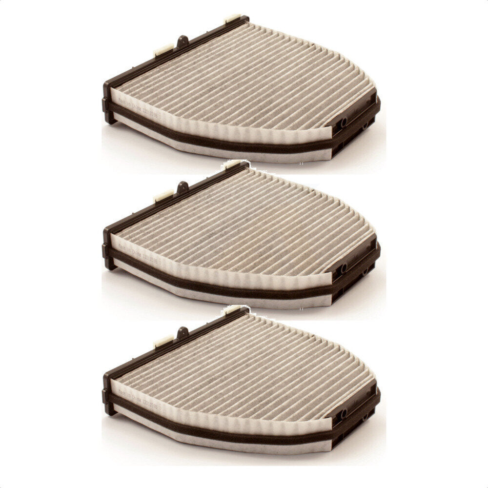 Cabin Air Filter (3 Pack) For Mercedes-Benz E350 C300 GLK350 C250 C350 E550 CLS550 E400 SL550 GLK250 CLS400 C63 AMG E250 SL400 SL450 E63 S S450 SL63 GT CLS63 SLS C 63 R SL65 CL63 E300 C230 Pro K54-100258