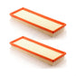 Air Filter (2 Pack) For 2012-2017 Fiat 500 1.4L with Naturally Aspirated K57-100057