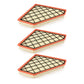 Air Filter (3 Pack) For Cadillac Chevrolet Camaro ATS CTS K57-100350