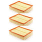 Air Filter (3 Pack) For BMW Volkswagen Passat X5 Audi A6 Quattro A4 540i 740iL Allroad 740i S4 M5 530i Z8 840Ci S6 K57-100366