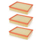 Air Filter (3 Pack) For Jeep Liberty Dodge Nitro K57-100405