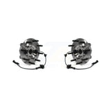 Front Wheel Bearing And Hub Assembly Pair For Chevrolet Silverado 2500 HD GMC Sierra 3500 4WD K70-100450