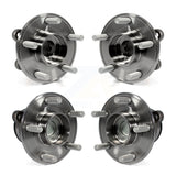 Front Rear Wheel Bearing & Hub Assembly Kit For Ford Fusion Lincoln MKZ Police Responder Hybrid SSV Plug-In K70-101159