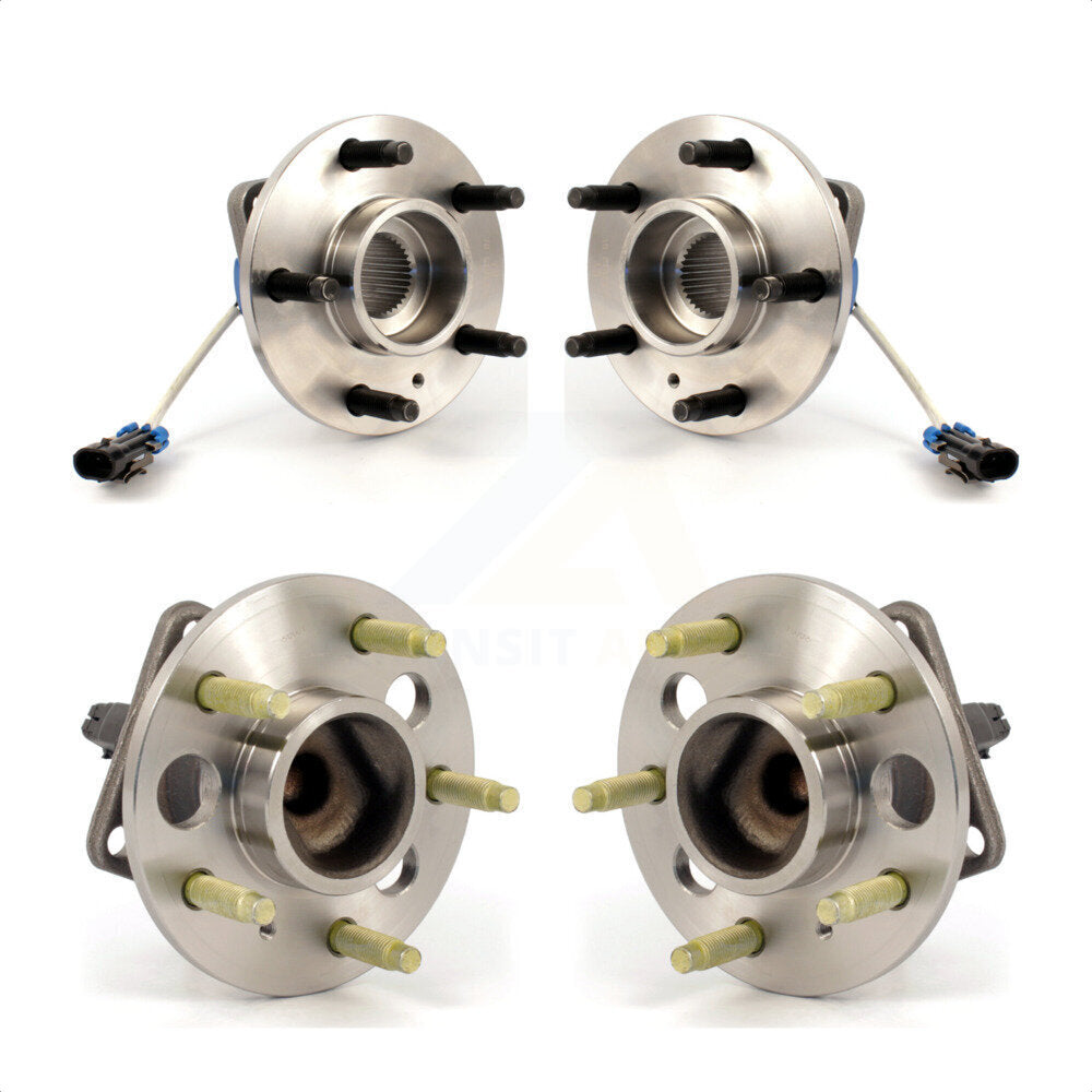 Front Rear Wheel Bearing & Hub Assembly Kit For Buick LeSabre Cadillac Lucerne DeVille DTS Park Avenue Pontiac Bonneville Seville Oldsmobile Aurora Riviera K70-101172
