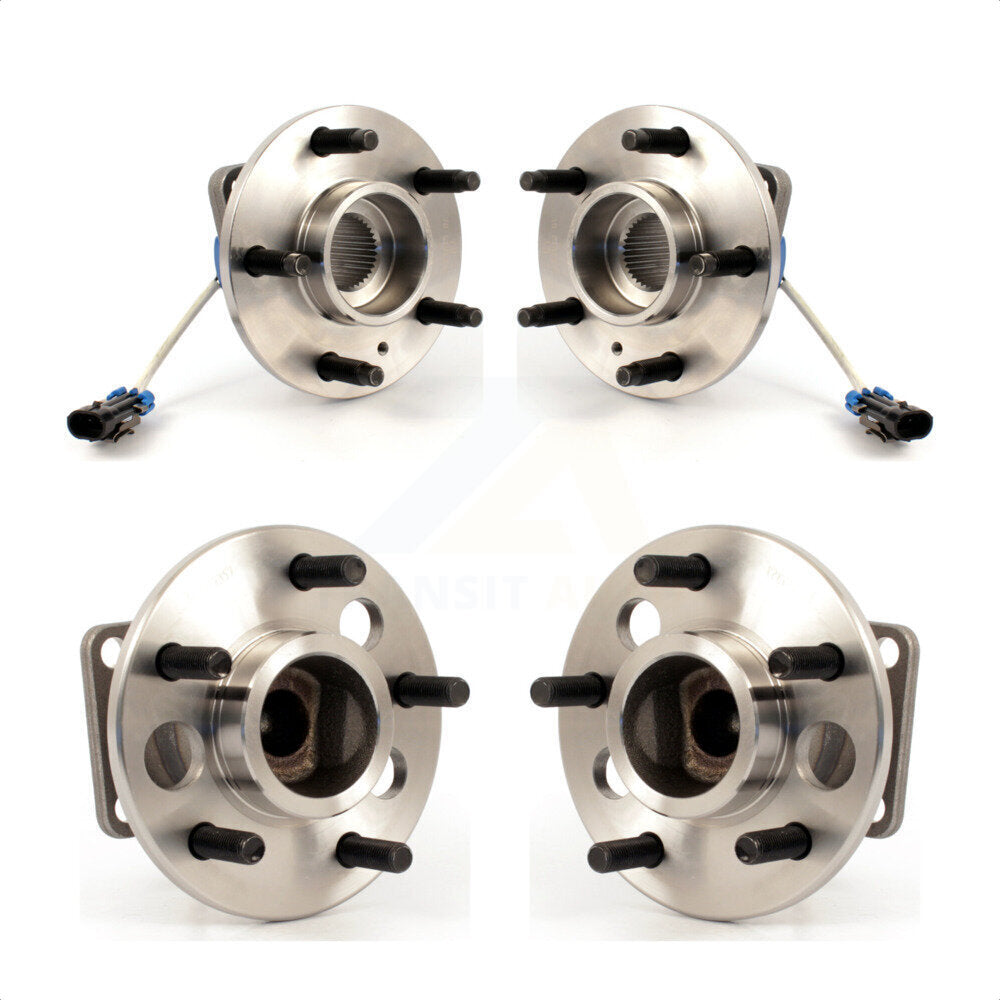 Front Rear Wheel Bearing & Hub Assembly Kit For Chevrolet Impala Pontiac Grand Prix Buick LaCrosse Monte Carlo Venture Limited Regal Oldsmobile Montana Century Intrigue Silhouette Aztek Uplander Terraza Trans Sport Allure K70-101173