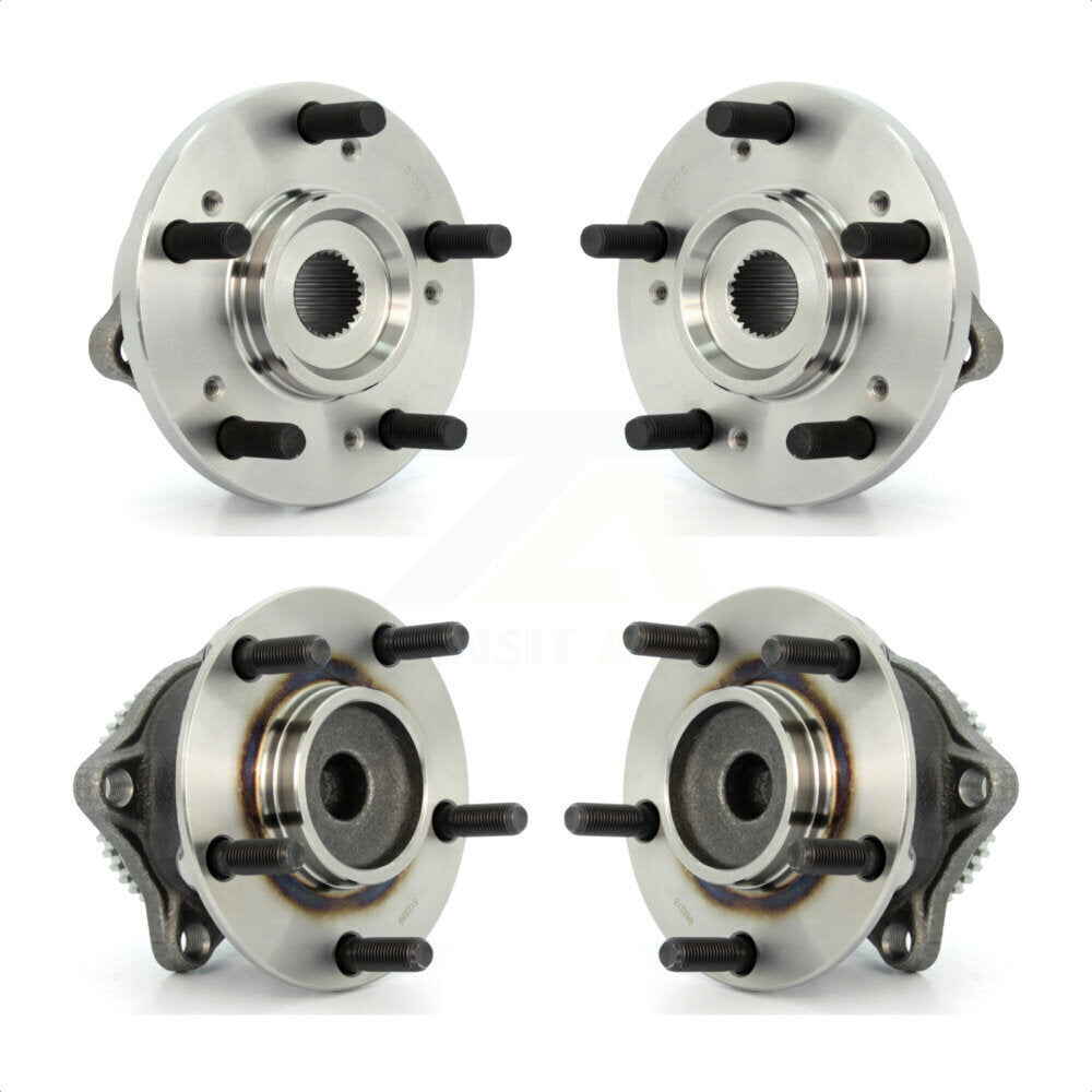 Front Rear Wheel Bearing & Hub Assembly Kit For 2004-2008 2010-2011 Mitsubishi Endeavor FWD K70-101214