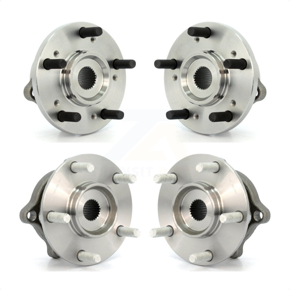 Front Rear Wheel Bearing & Hub Assembly Kit For 2004-2008 2010-2011 Mitsubishi Endeavor AWD K70-101215