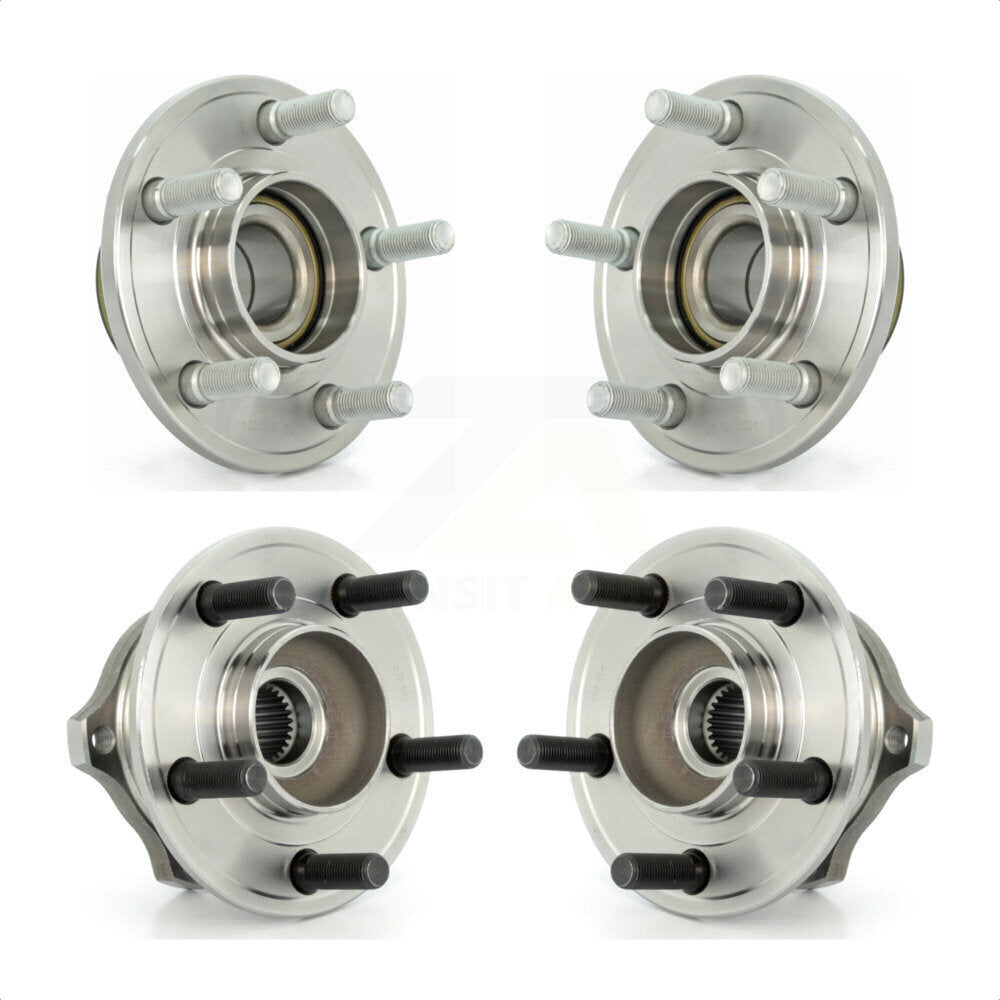 Front Rear Wheel Bearing & Hub Assembly Kit For Chrysler 300 Dodge Charger Magnum RWD K70-101222
