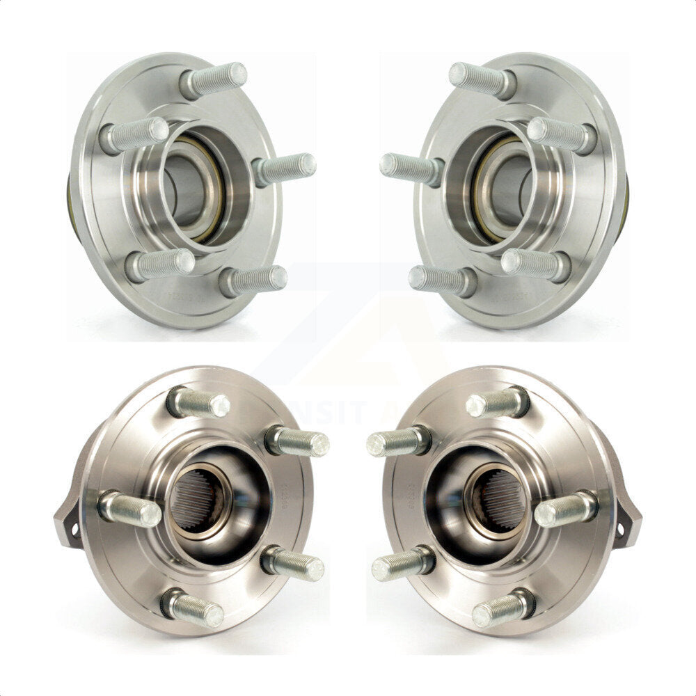 Front Rear Wheel Bearing & Hub Assembly Kit For Dodge Charger Chrysler 300 Challenger K70-101223