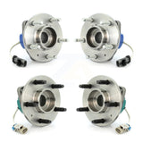 Front Rear Wheel Bearing & Hub Assembly Kit For 2005-2010 Cadillac STS AWD with Naturally Aspirated K70-101232