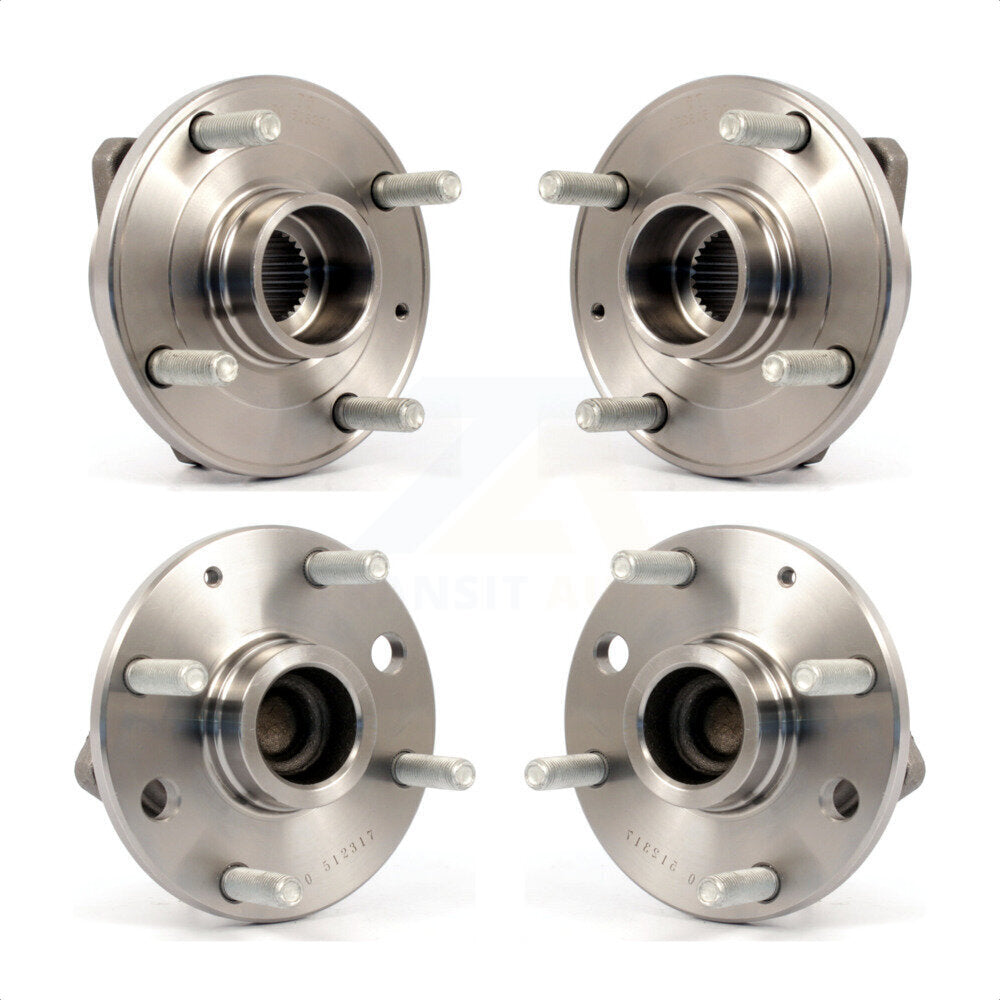 Front Rear Wheel Bearing & Hub Assembly Kit For 2004-2005 Suzuki Verona Chevrolet Epica Non-ABS K70-101235