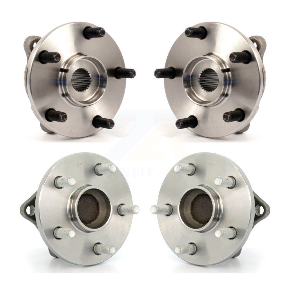 Front Rear Wheel Bearing & Hub Assembly Kit For 2017-2018 Toyota Corolla iM K70-101243
