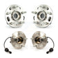 Front Rear Wheel Bearing & Hub Assembly Kit For 2010-2017 Chevrolet Equinox GMC Terrain K70-101262
