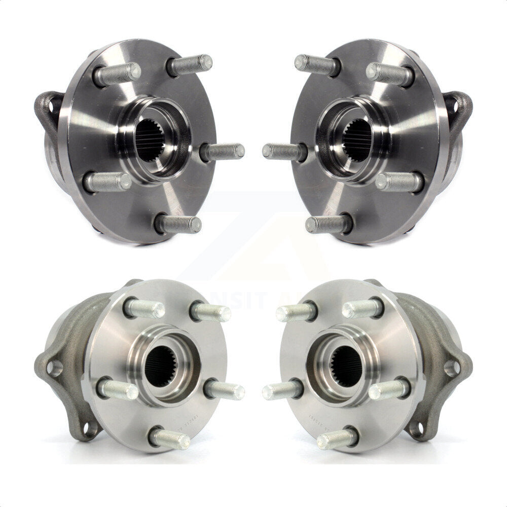 Front Rear Wheel Bearing & Hub Assembly Kit For Subaru Impreza WRX STI K70-101273