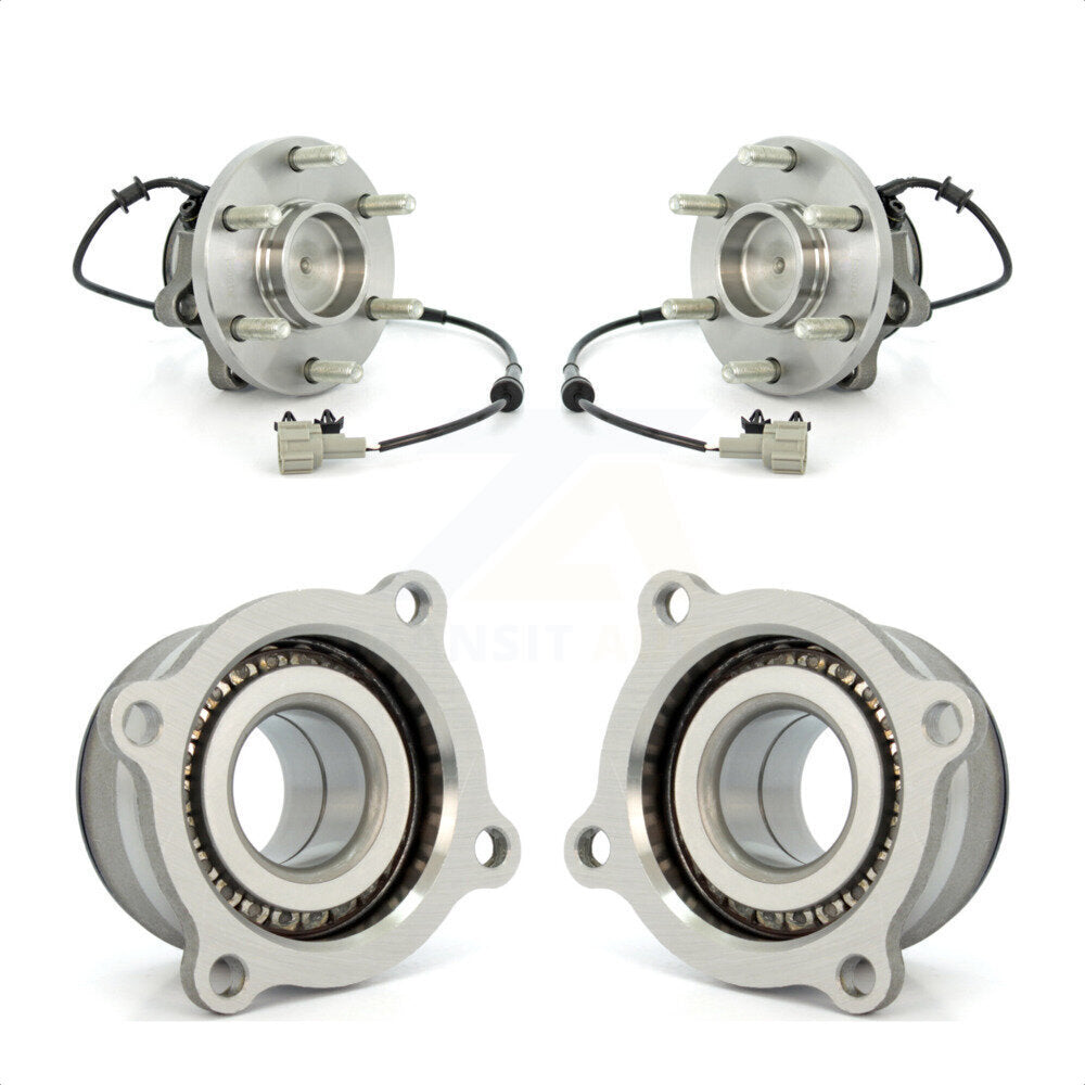 Front Rear Wheel Bearing & Hub Assembly Kit For Nissan Frontier Xterra Suzuki Equator K70-101292