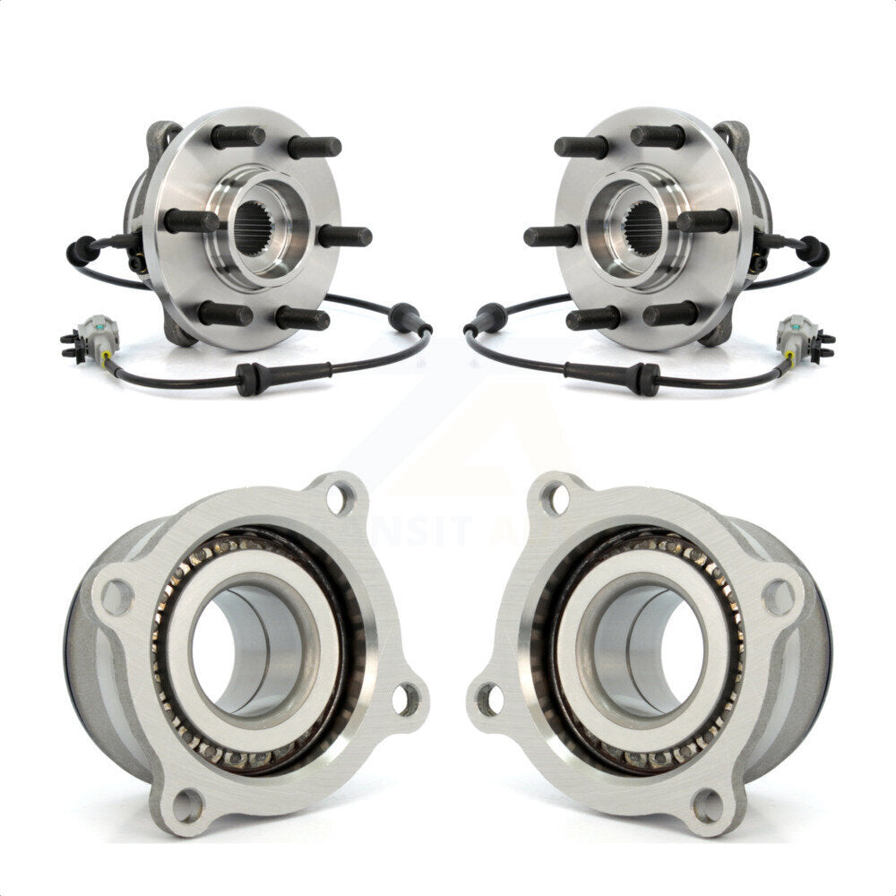 Front Rear Wheel Bearing & Hub Assembly Kit For Nissan Frontier Xterra Suzuki Equator K70-101294