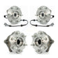 Front Rear Wheel Bearing & Hub Assembly Kit For 2008 Nissan Armada AWD 4WD With Internal ABS K70-101297