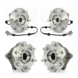 Front Rear Wheel Bearing & Hub Assembly Kit For 2008 Nissan Armada AWD 4WD With Internal ABS K70-101297