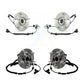 Front Rear Wheel Bearing & Hub Assembly Kit For 2012 Volkswagen Routan K70-101427