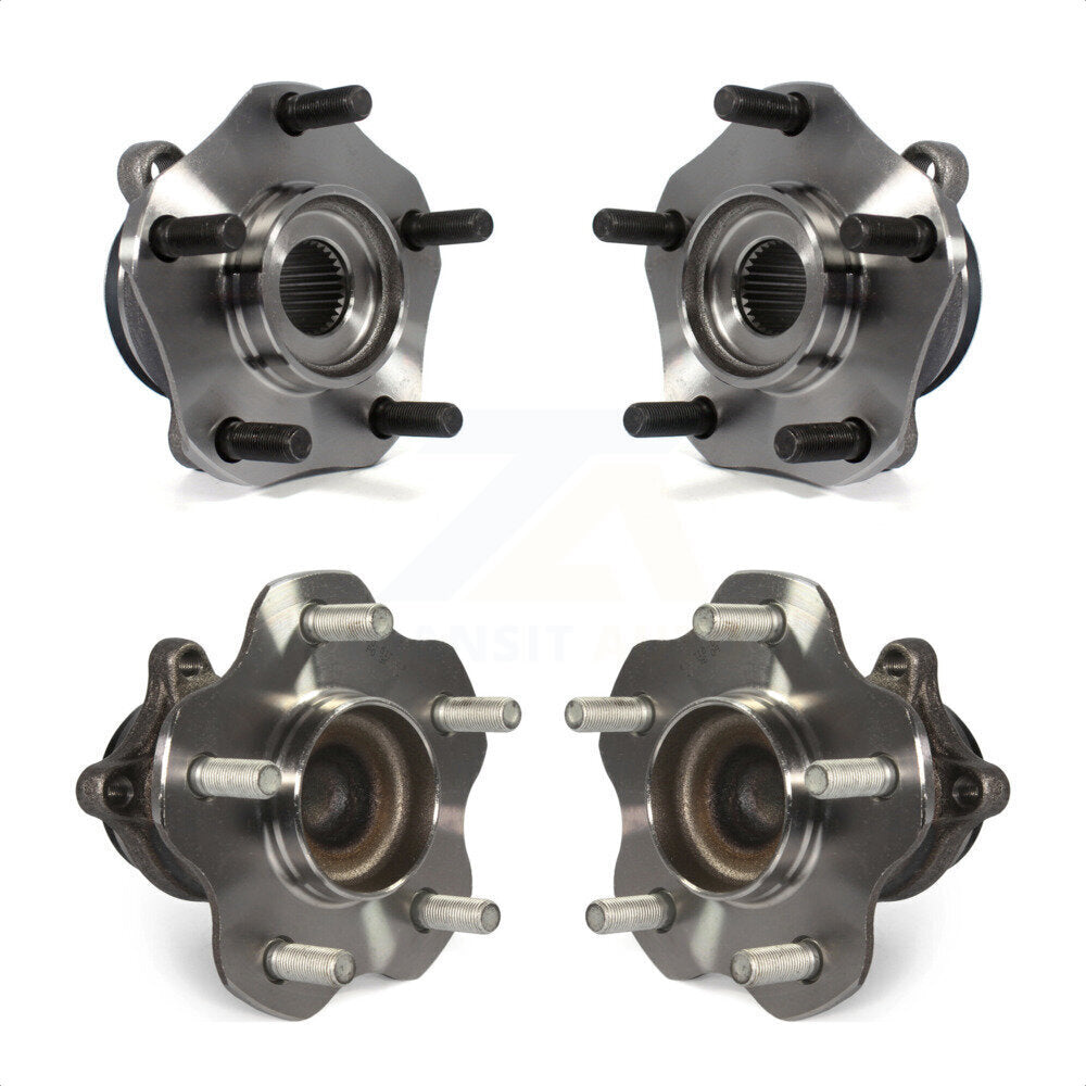 Front Rear Wheel Bearing & Hub Assembly Kit For 2013-2019 Nissan Sentra K70-101438