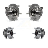 Front Rear Wheel Bearing & Hub Assembly Kit For 2014-2018 Mazda 3 Sport Vehicles Manufactured In Japan K70-101460