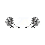 Front Wheel Bearing And Hub Assembly Pair For 2011-2019 Chevrolet Silverado 3500 HD GMC Sierra With Dual Rear Wheels 4WD K70-101491