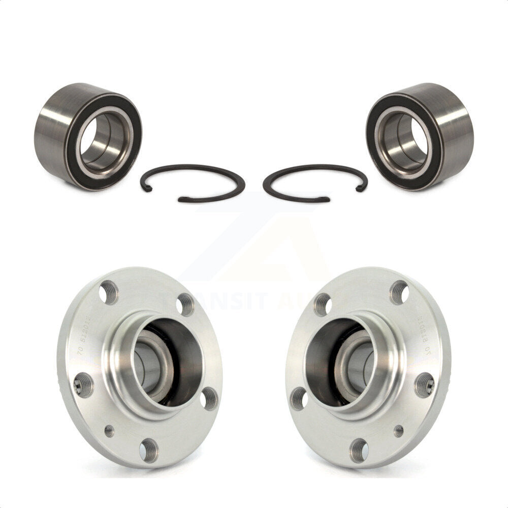 Front Rear Wheel Bearing And Hub Assembly Kit For 1999-1999 Volkswagen Jetta Golf 72mm Outer Diameter K70-101522