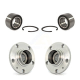 Front Rear Wheel Bearing And Hub Assembly Kit For 1999-1999 Volkswagen Jetta Golf 72mm Outer Diameter K70-101522