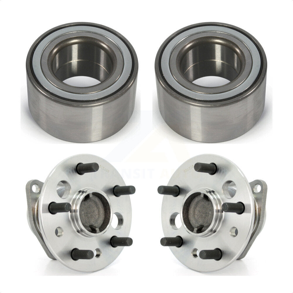 Front Rear Wheel Bearing And Hub Assembly Kit For 2002-2003 Toyota Camry Non-ABS Excluding Vehicles Manufactured In Japan K70-101524